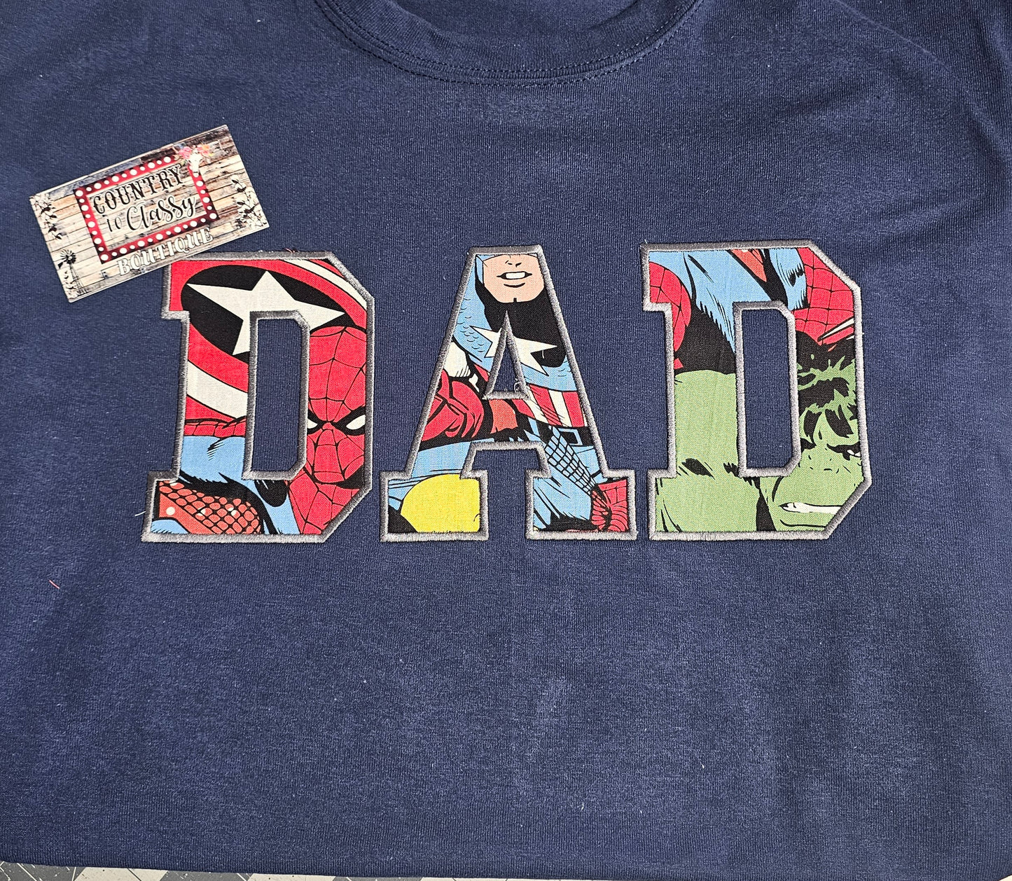 DAD applique Shirt, Dad shirt