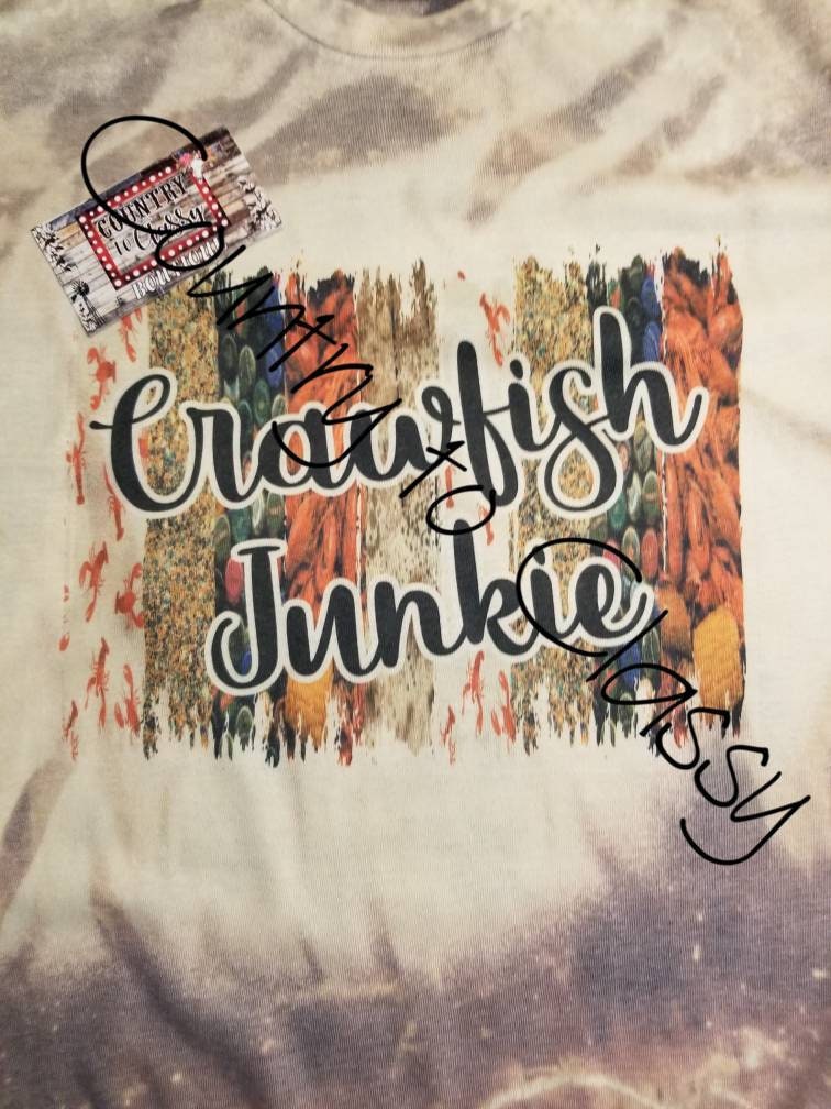 Crawfish shirts, Feed me crawfish and Tell me I'm pretty, crawfish junkie
