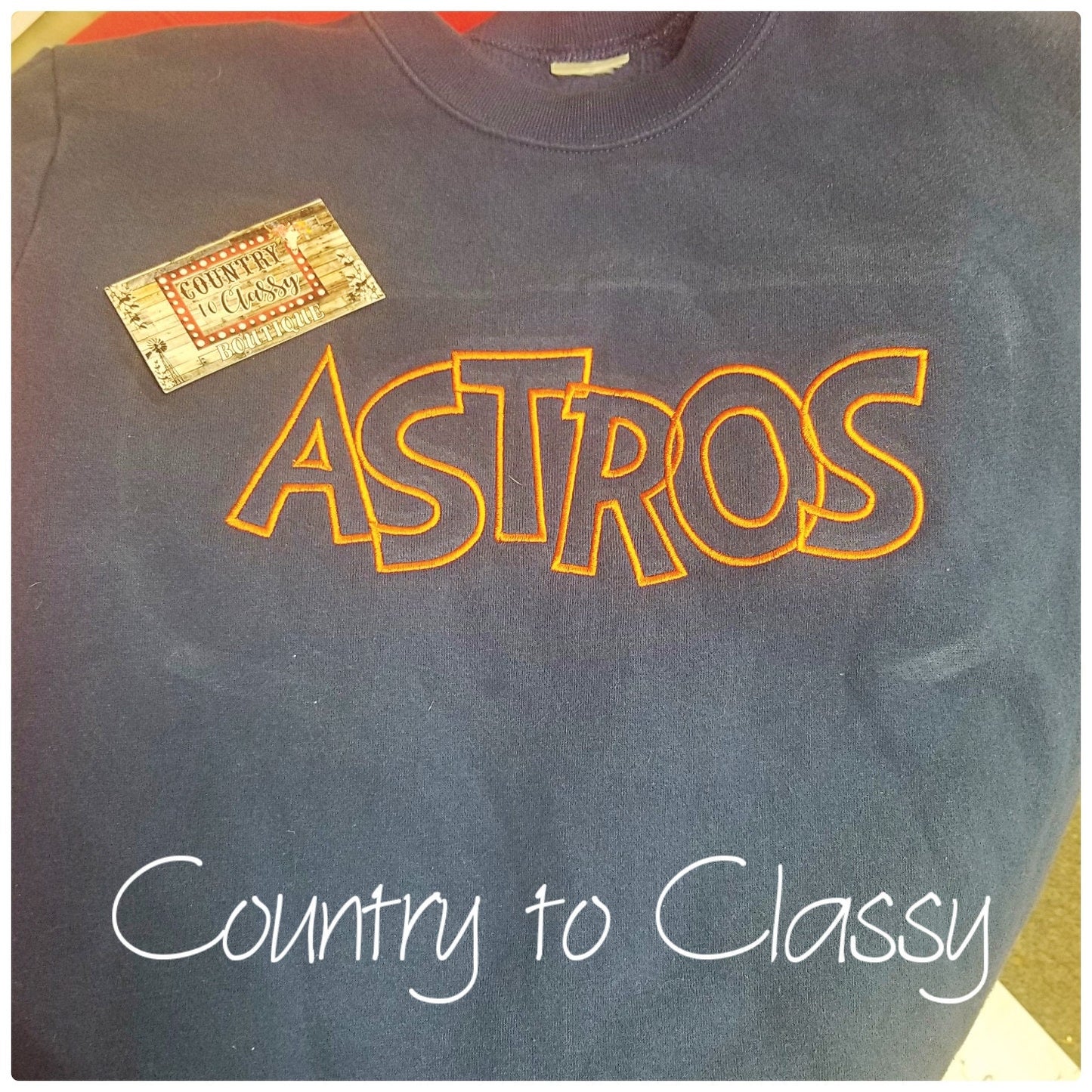 Astros embroidery, Astros sweatshirt, embroidery sweatshirt, womens sweatshirt