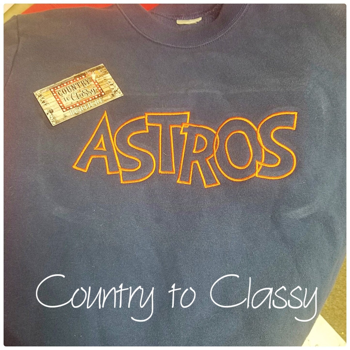 Astros embroidery, Astros sweatshirt, embroidery sweatshirt, womens sweatshirt