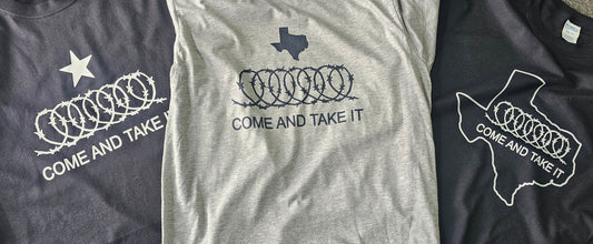 Come and take it Texas, Barb wire shirt, Political shirt