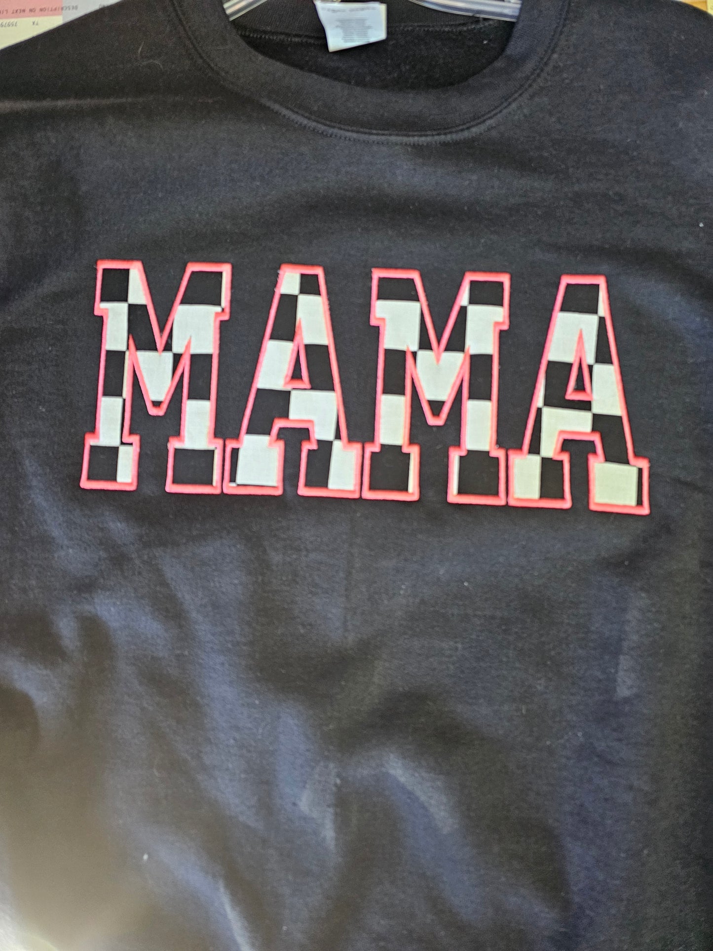 Mama tall applique, Mama sweatshirt