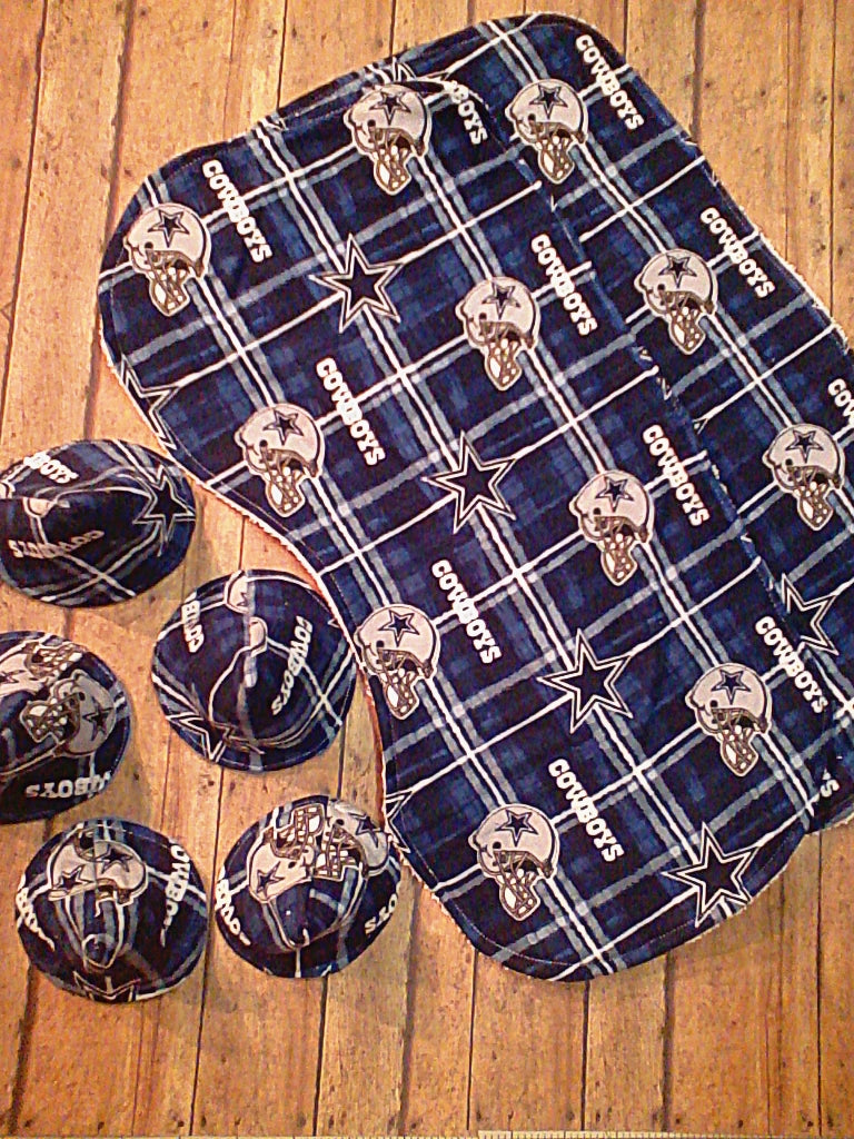 Football Teams, Baby Boy Gift Pack, Burp Rags and PPTS