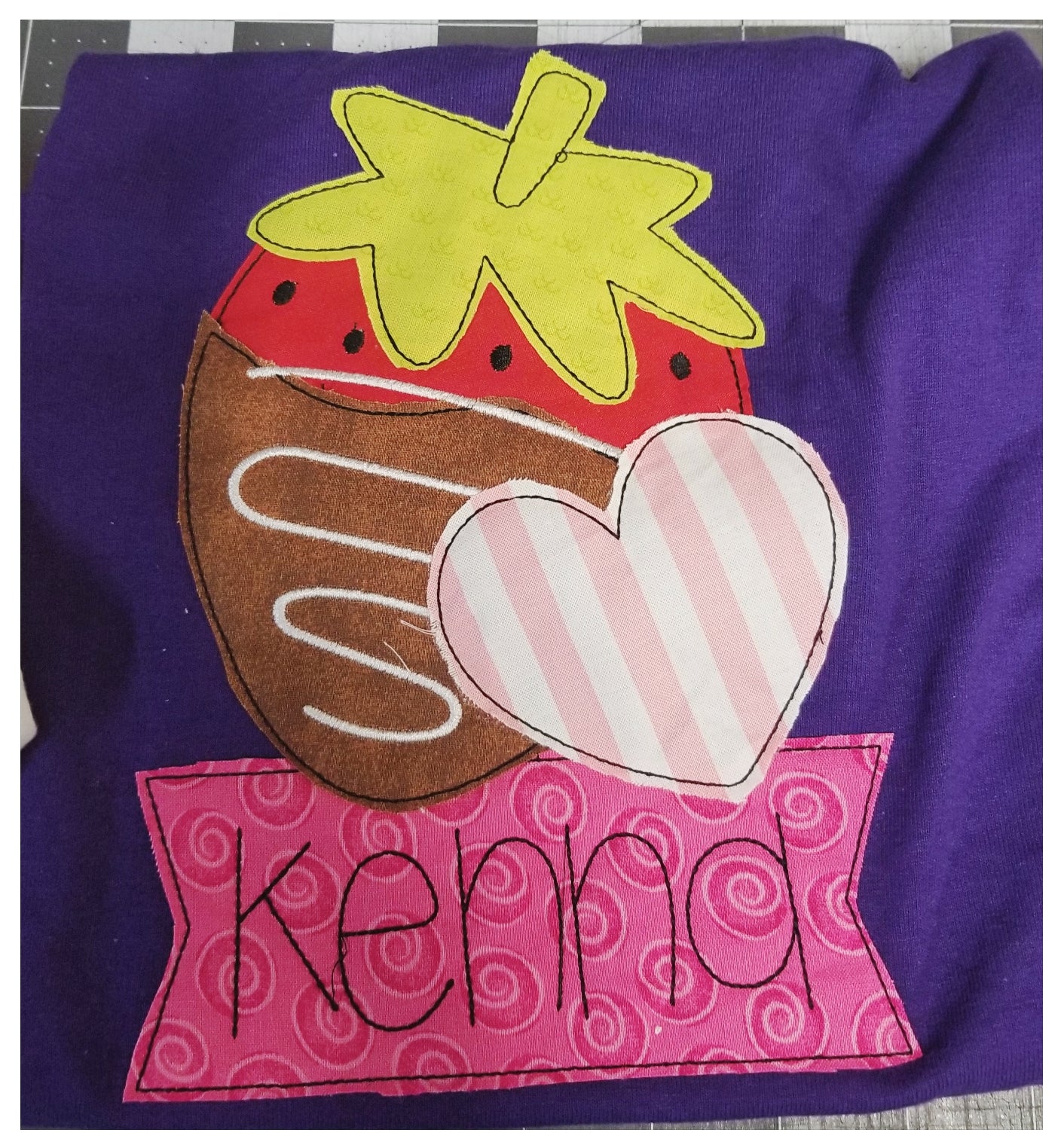 Kids Valentine Applique shirts