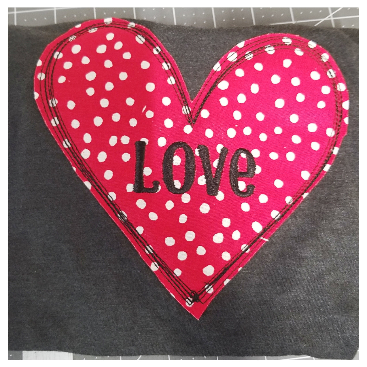 Kids Valentine Applique shirts