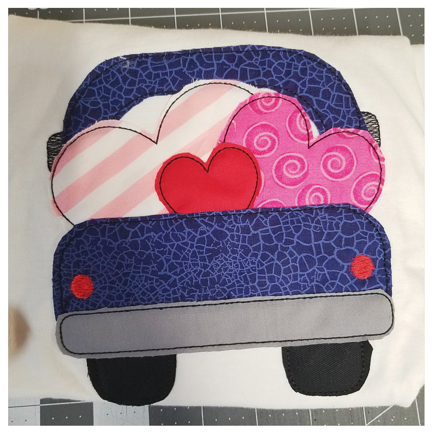 Kids Valentine Applique shirts