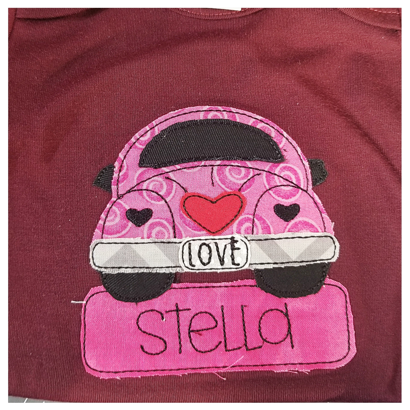 Kids Valentine Applique shirts