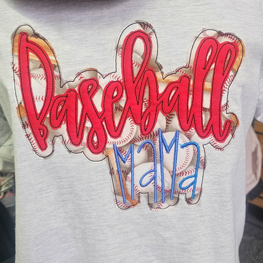 Baseball Mama T shirt, Softball Mama T shirt
