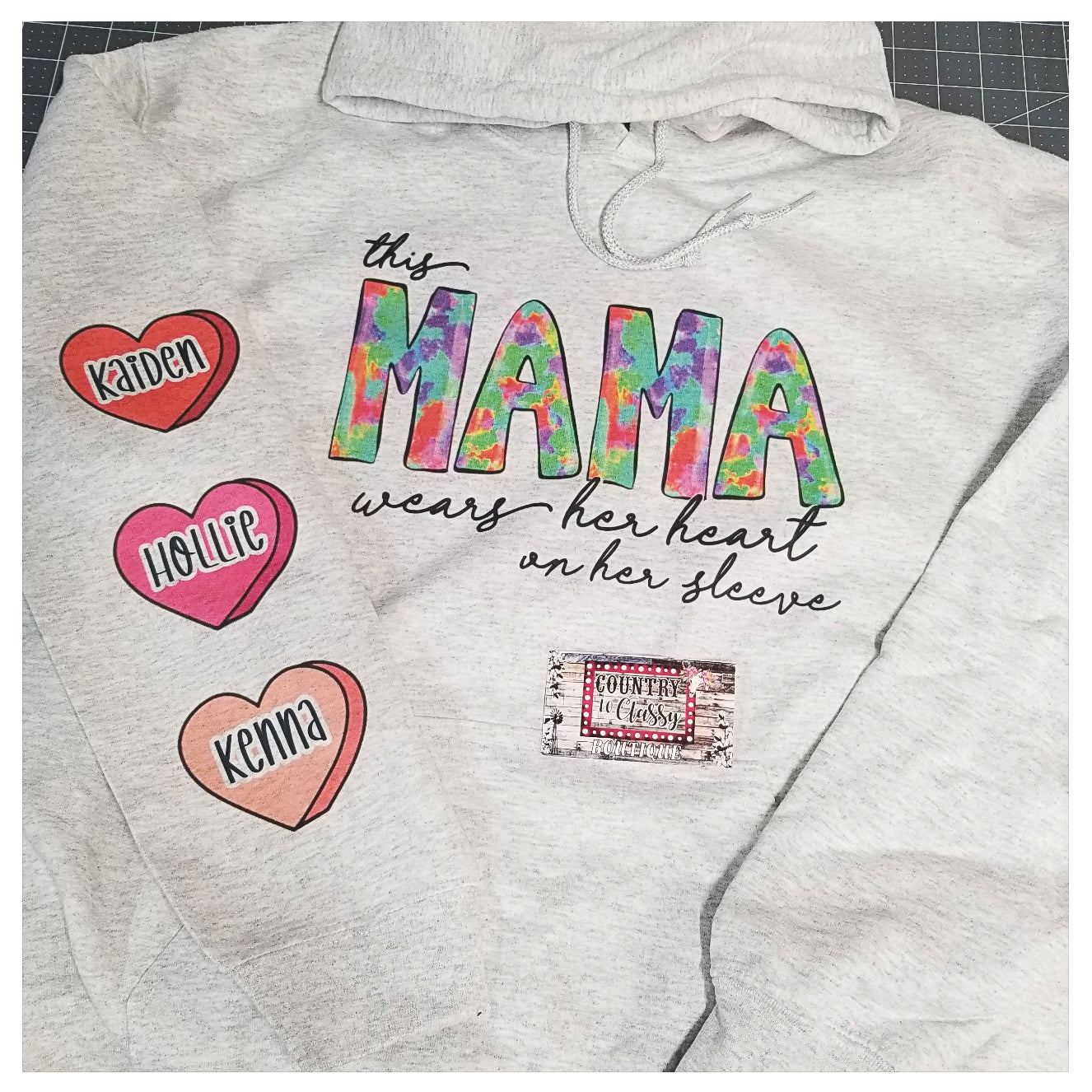 MAMA Hoodie, I wear my heart on my sleeve