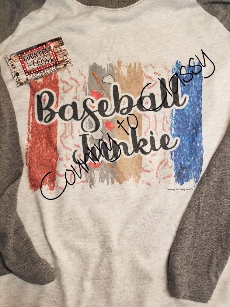 Baseball raglan, Baseball Junkie